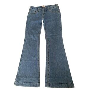 Free People Jeans Womens 29 Blue Flare Bootcut Stretch Denim Mid Rise Hong Kong